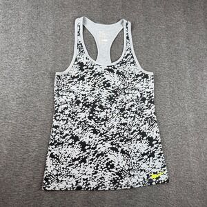 Nike Tank Top Women's XS Black White Dri-FIT Racerback Abstract Print 729813-012
